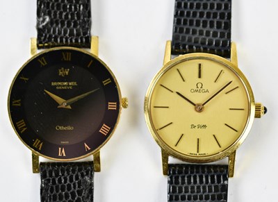 Lot 2939 - OMEGA; a two tone stainless steel lady's...