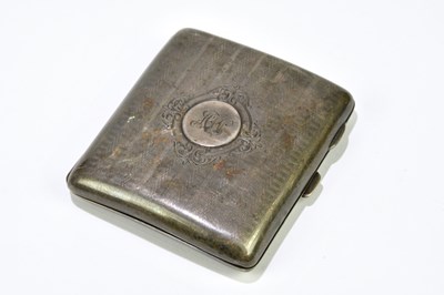 Lot 2254 - A George VI hallmarked silver cigarette case...