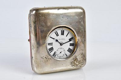 Lot 2562 - A George V hallmarked silver cased easel back...