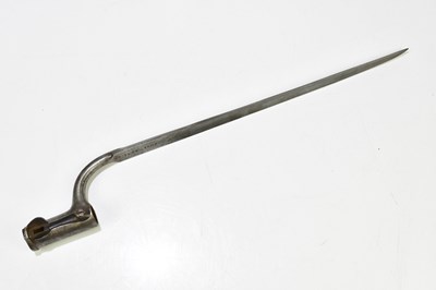Lot 697 - A 19th century Continental socket bayonet with...