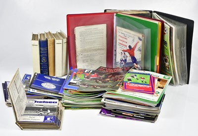 Lot 1245 - A large selection of football programmes to...