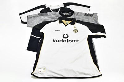Lot 1370 - MANCHESTER UNITED; three football shirts...