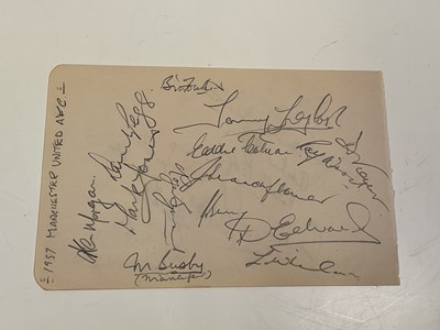 Lot 2341 - MANCHESTER UNITED BUSBY BABES; a page from an...