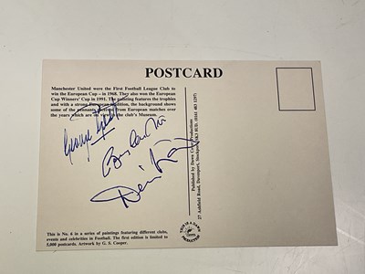 Lot 2354 - MANCHESTER UNITED; a postcard bearing the...