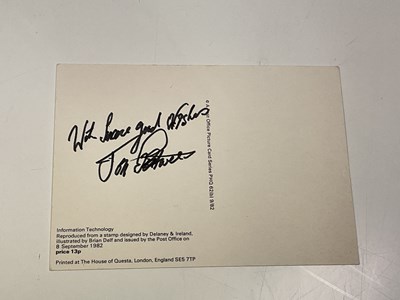 Lot 2202 - JON PERTWEE; a postcard bearing the actor's...