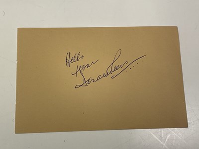 Lot 2181 - DONALD PEERS; a page from an autograph book...