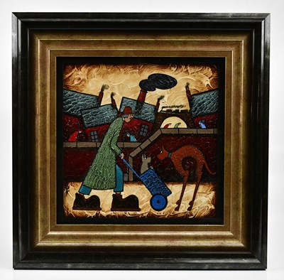 Lot 219 - ALBERT BARLOW (born 1944); acrylic on board,...
