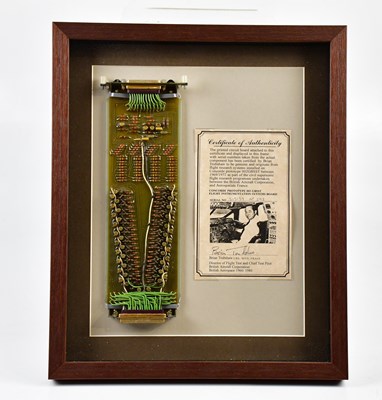 Lot 472 - CONCORDE INTEREST; a printed circuit board in...