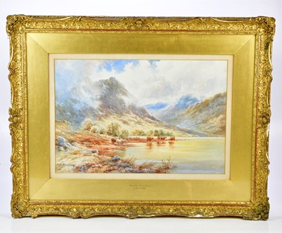Lot 1479 - H D HILLIER; watercolour, "Ben A'An, Loch...