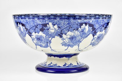 Lot 1527 - ROYAL DOULTON; a large blue and white transfer...