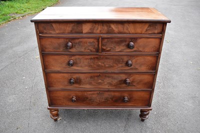 Lot 2518 - A Victorian mahogany chest of drawers, with...