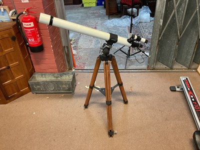 Lot 1554 - PERFEX; a model AE-61 telescope, with tripod,...