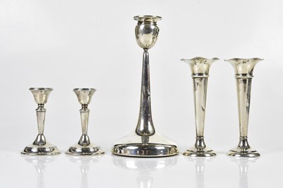 Lot 2379 - JAMES DEAKIN; a pair of Edward VII hallmarked...