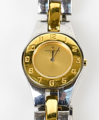 Lot 2883 - BAUME & MERCIER; a lady's stainless steel two...