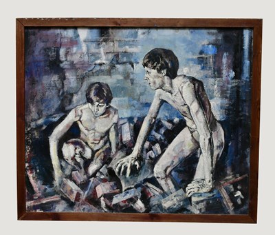 Lot 184 - NIGEL PATRICK MOTTRAM (born 1943); oil on...