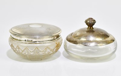 Lot 2097 - MAPPIN & WEBB; a George VI silver lidded glass...