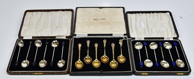 Lot 2040 - WILLIAM SUCKLING; two cased sets of six coffee...