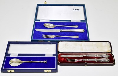 Lot 2114 - JAMES DIXON & SONS; a George VI three piece...