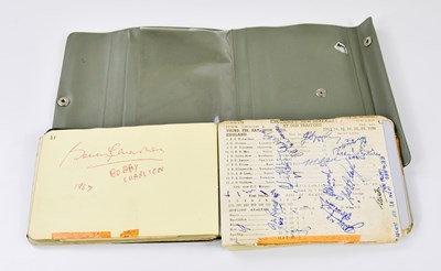 Lot 1246 - An autograph book containing various...