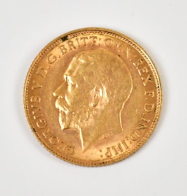 Lot 2219 - A George V half sovereign, 1913.