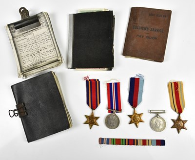 Lot 502 - A group of WWII medals awarded to 2LT SFP...