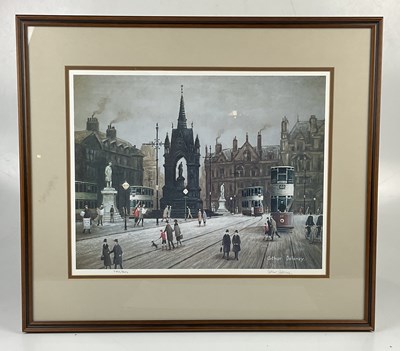 Lot 6207 - TOM DOBSON; two signed prints, both of street...