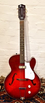 Lot 1266 - HARMONY; a Rocket hollow body electric guitar,...