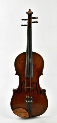 Lot 1279 - A full size German violin, Stradivarius copy,...