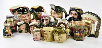 Lot 5367 - ROYAL DOULTON; a collection of character jugs...