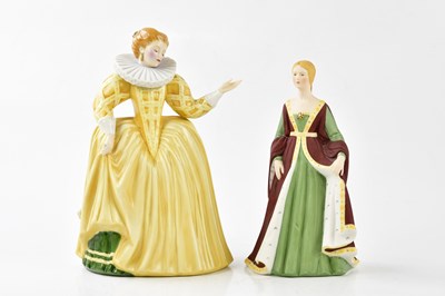 Lot 5382 - FRANKLIN MINT; two female figures comprising...