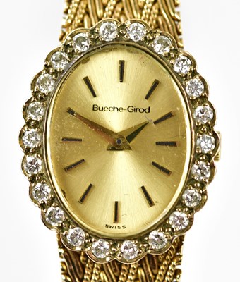 Lot 2862 - BUECHE-GIROD; a lady's 9ct yellow gold...