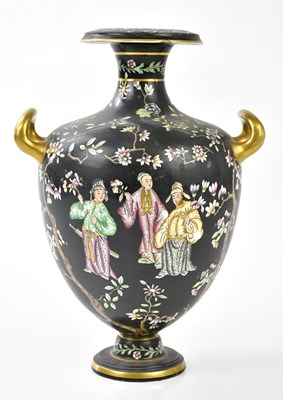 Lot 2148 - COPELAND; a 19th century twin handled pedestal...