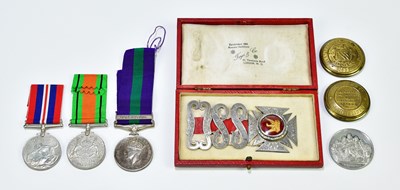 Lot 491 - A selection of medals comprising WWII War and...