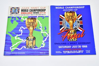 Lot 1250 - 1966 WORLD CUP; on original programme for the...