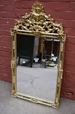 Lot 2587 - A reproduction Venetian style gilt framed wall...