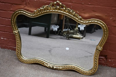 Lot 2671 - A modern decorative gilt framed shaped...