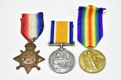 Lot 489 - 1914 'Mons' Star named to Cpl (Shoeing Smith)...