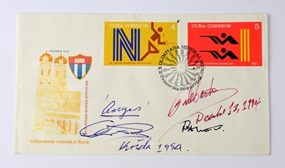 Lot 355 - CUBAN POLITICS; a first day cover bearing the...