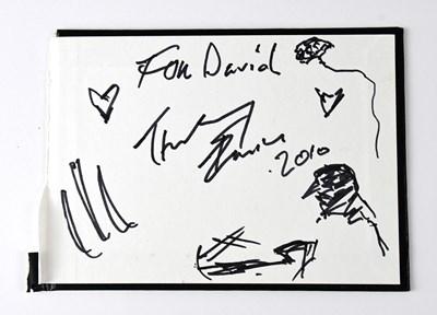 Lot 341 - TRACEY EMIN; a torn page from an autograph...
