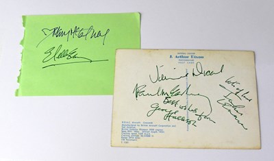 Lot 249 - THE BEATLES; a BOAC postcard signed by John...
