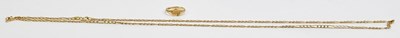 Lot 2189 - A 9ct yellow gold child's signet ring, size D,...