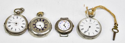 Lot 2201 - A.W.CO WALTHAM; a hallmarked silver cased...