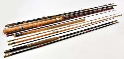 Lot 1392 - A group of four fishing rods to include the...