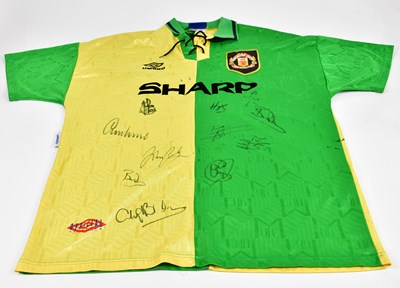 Lot 5219 - MANCHESTER UNITED; an Umbro replica football...