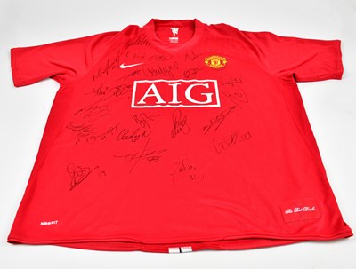 Lot 5209 - MANCHESTER UNITED; a replica football shirt...