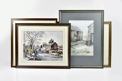 Lot 153 - MICHAEL W KING; watercolour, 'Pier End,...
