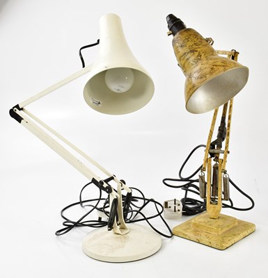 Lot 1208 - A vintage Anglepoise type lamp with painted...