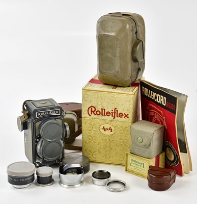 Lot 2232 - ROLIFLEX; a twin lens camera, together with...