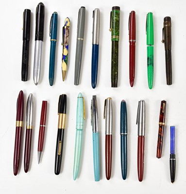 Lot 1042 - A collection of vintage bakelite pens and...