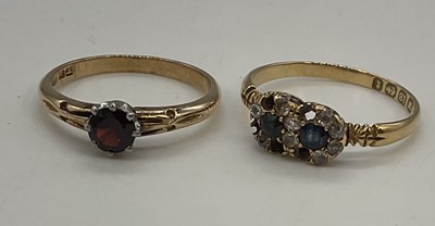 Lot 1185 - An 18ct yellow gold dress ring (lacking some...